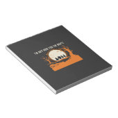 Halloween Boe Geest Silhouet Notitieblok (Schuin)