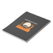 Halloween Boe Geest Silhouet Notitieblok (Linkerzijde)