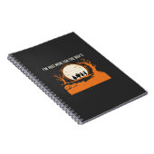 Halloween Boe Geest Silhouet Notitieboek (Rechterzijde)
