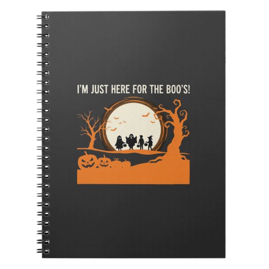 Halloween Boe Geest Silhouet Notitieboek (Voorkant)