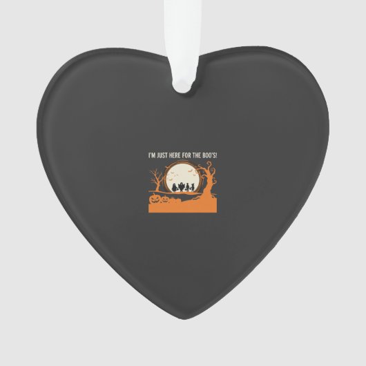 Halloween Boe Geest Silhouet Ornament (voorkant)