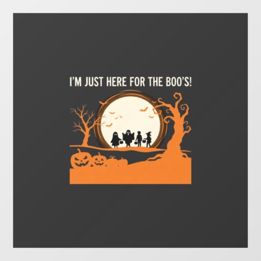 Halloween Boe Geest Silhouet Raamsticker (Vel)