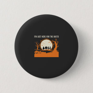 Halloween Boe Geest Silhouet Ronde Button 5,7 Cm