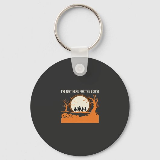 Halloween Boe Geest Silhouet Sleutelhanger (Voorkant)