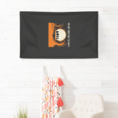 Halloween Boe Geest Silhouet Spandoek (Insitu)