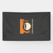 Halloween Boe Geest Silhouet Spandoek (Horizontaal)