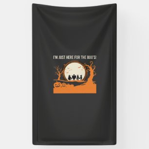 Halloween Boe Geest Silhouet Spandoek