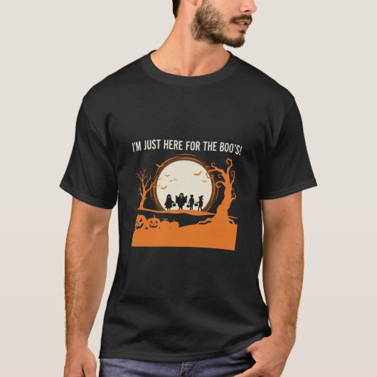 Halloween Boe Geest Silhouet T-shirt (Voorkant)
