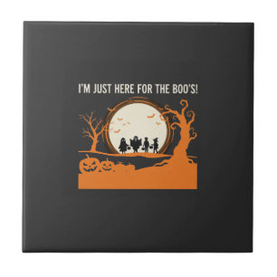 Halloween Boe Geest Silhouet Tegeltje