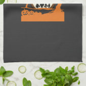 Halloween Boe Geest Silhouet Theedoek (Gevouwen)