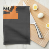 Halloween Boe Geest Silhouet Theedoek (Quarter Fold)