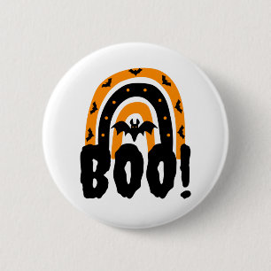 Halloween Boe Halloween Regenboog Ronde Button 5,7 Cm
