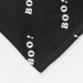 Halloween boe letters op zwart fleece deken (Hoek)
