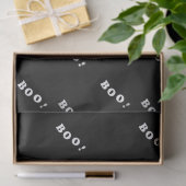 Halloween boe letters op zwart tissuepapier (Geschenk)