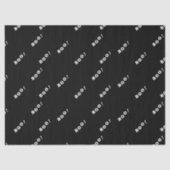 Halloween boe letters op zwart tissuepapier (Voorkant)