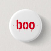 Halloween boe rode stiefpenknop ronde button 3,2 cm (Voorkant)