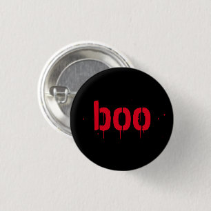 Halloween boe rode, zwarte engel ronde button 3,2 cm