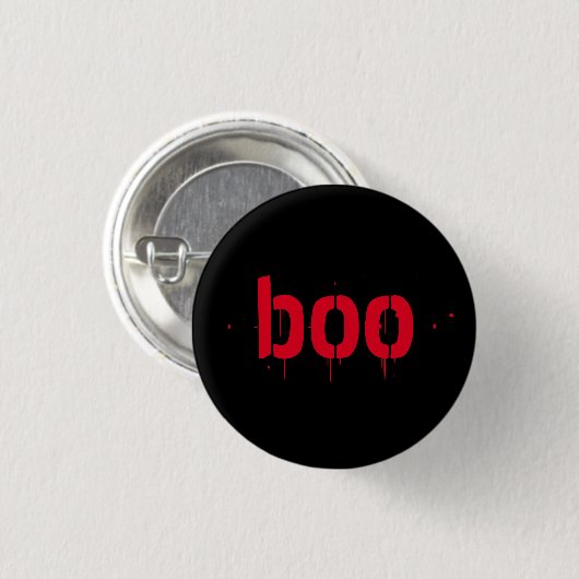 Halloween boe rode, zwarte engel ronde button 3,2 cm (Voorkant /achterkant)