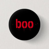 Halloween boe rode, zwarte engel ronde button 3,2 cm (Voorkant)