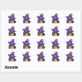 Halloween Boe Ronde Sticker (Vel)