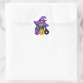 Halloween Boe Ronde Sticker (Tas)