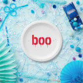 Halloween boe rood bloederig papier bord (Feest)