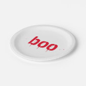 Halloween boe rood bloederig papier bord (Gekanteld)