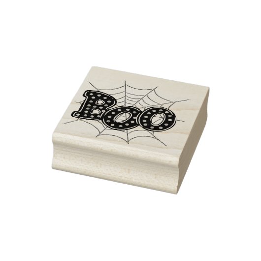 Halloween "Boe" Spinnenweb Rubberstempel (Stempel)
