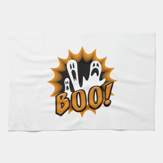 Halloween Boe! Theedoek (Horizontaal)
