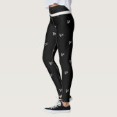 Halloween boe zwart en wit leggings (Links)