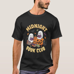 Halloween Boek Club Spook Lezen Pompoen Ontwerp_1 T-shirt