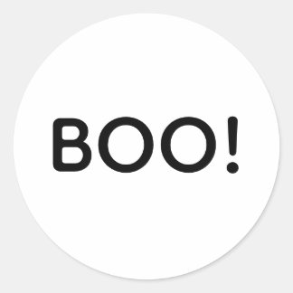 Halloween boek! Eenvoudige Typografie Gift Treat B Ronde Sticker