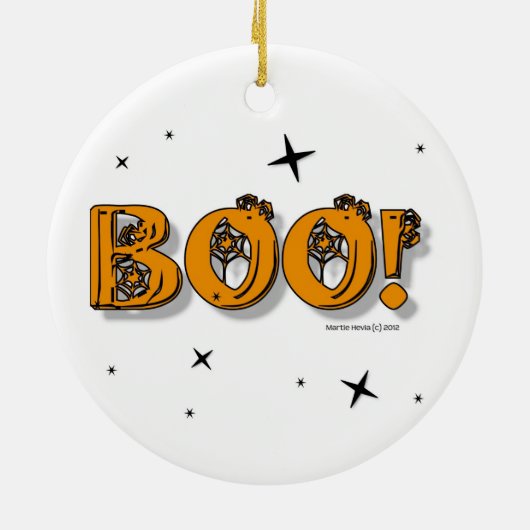 Halloween boek! Keramische ornament (Achterkant)