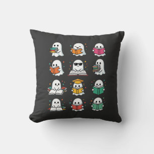 Halloween Boek Lezen Spoken Kawaii Bibliotheek Ont Kussen