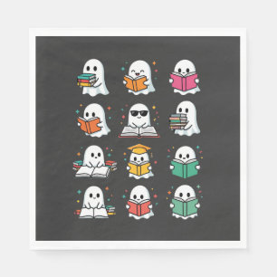 Halloween Boek Lezen Spoken Kawaii Bibliotheek Ont Servet