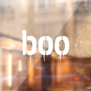 Halloween boek wit bloederig eng spooky decor raamsticker