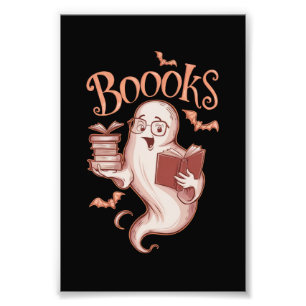 Halloween Boeken Bibliothecaris Leraar Lezer Lezen Foto Afdruk