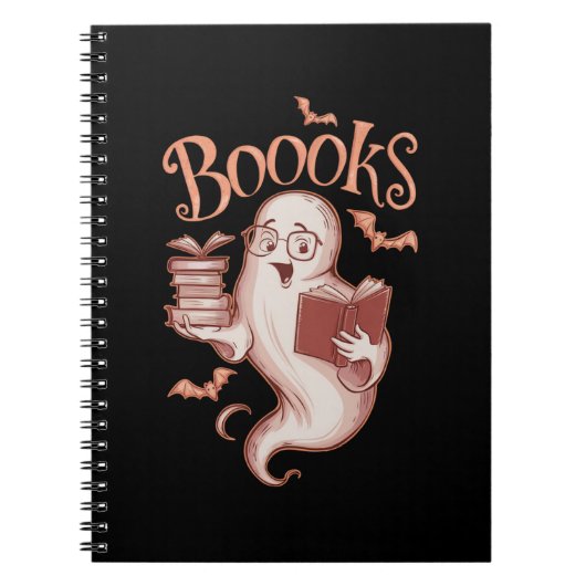 Halloween Boeken Bibliothecaris Leraar Lezer Notitieboek (Voorkant)
