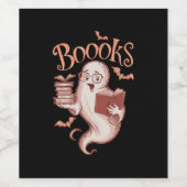 Halloween Boeken Bibliothecaris Leraar Lezer Wijn Etiket (Enkel label)