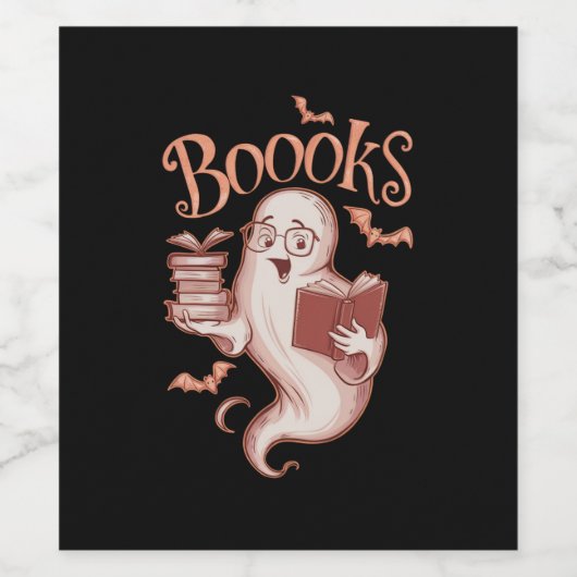 Halloween Boeken Bibliothecaris Leraar Lezer Wijn Etiket (Enkel label)