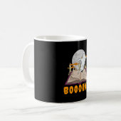 Halloween boeken. Spook lezen halloween Koffiemok (Voorkant links)