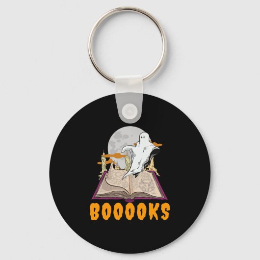 Halloween boeken. Spook lezen halloween Sleutelhanger (Voorkant)