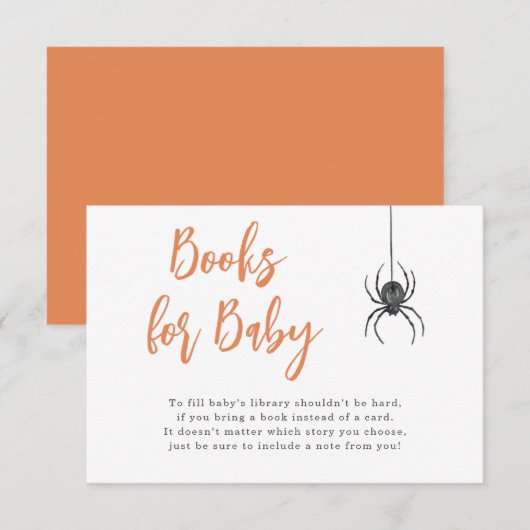 Halloween Boeken voor Baby Kaart (Voorkant / Achterkant)