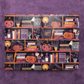 Halloween boekenplank cadeaupapier