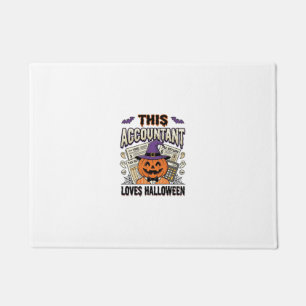 Halloween-boekhouder Funny Spooky Belastingseizoen Deurmat