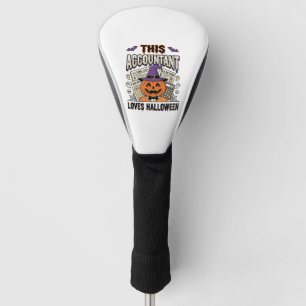Halloween-boekhouder Funny Spooky Belastingseizoen Golfheadcover