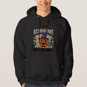 Halloween-boekhouder Funny Spooky Belastingseizoen Hoodie