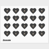 Halloween-boekhouder na donker hart sticker (Vel)