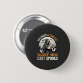 Halloween-boekhouder na donker ronde button 5,7 cm (Voorkant /achterkant)