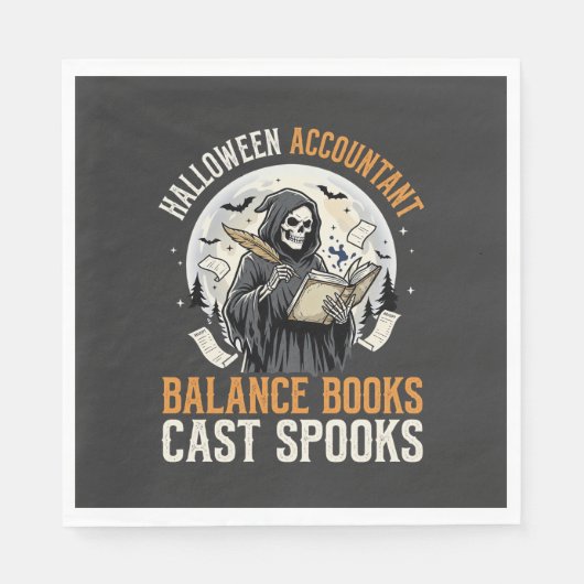 Halloween-boekhouder na donker servet (Voorkant)